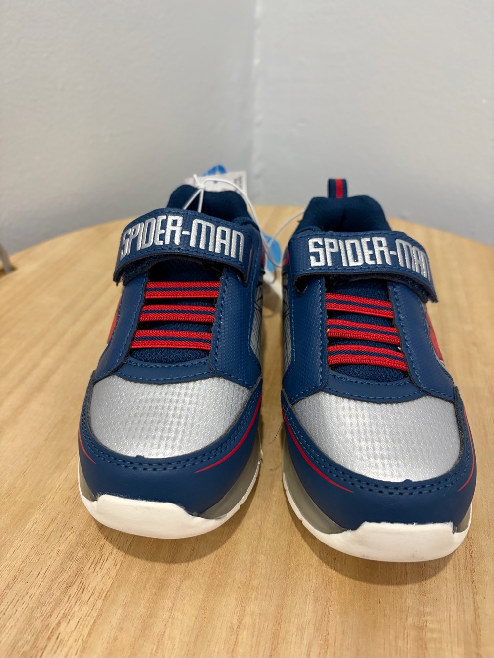 Marvel Spider-Man Kids Navy Blue, Silver & Red Sneakers